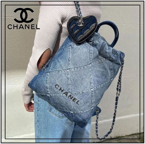 red chanel 22|Chanel 22 denim.